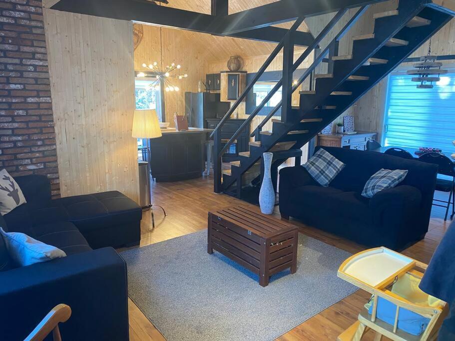 Notre-Dame-Des-Bois Le Jazz- Chalet Rustique/Chic Avec Spa מראה חיצוני תמונה