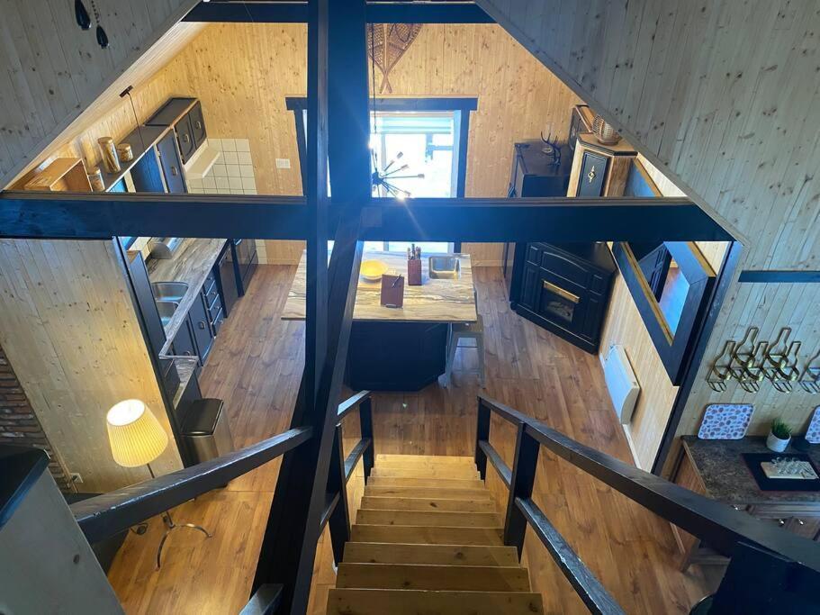 Notre-Dame-Des-Bois Le Jazz- Chalet Rustique/Chic Avec Spa מראה חיצוני תמונה